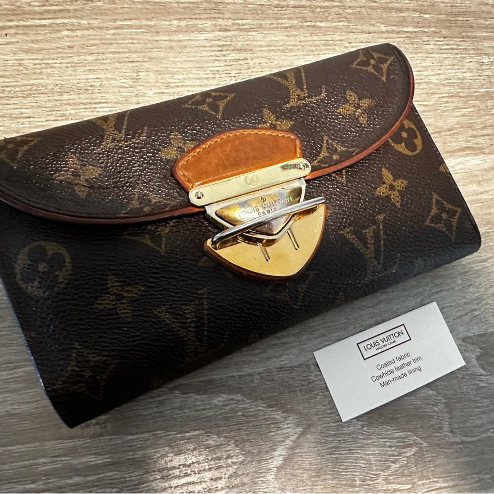 Louis Vuitton Brown and Gold Wallet - Princes Eugene Wallet - Used